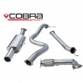 FD67d Cobra SportFord Fiesta MK7 ST180 2013> Turbo Back Package - 3" Bore (with De-Cat / Non-Resonated) Single Tailpipe